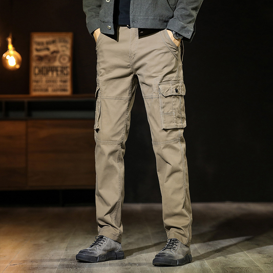 Men Thick Durable Twill Cotton Heavy Cargo Pants