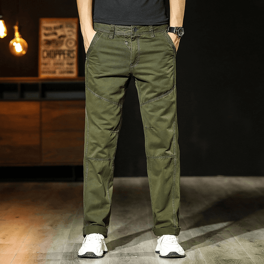 Men Cotton Relaxed Fit Outdoor Cargo Pants