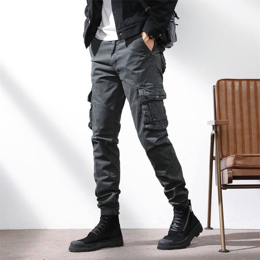 Men Pocket Cotton Pants