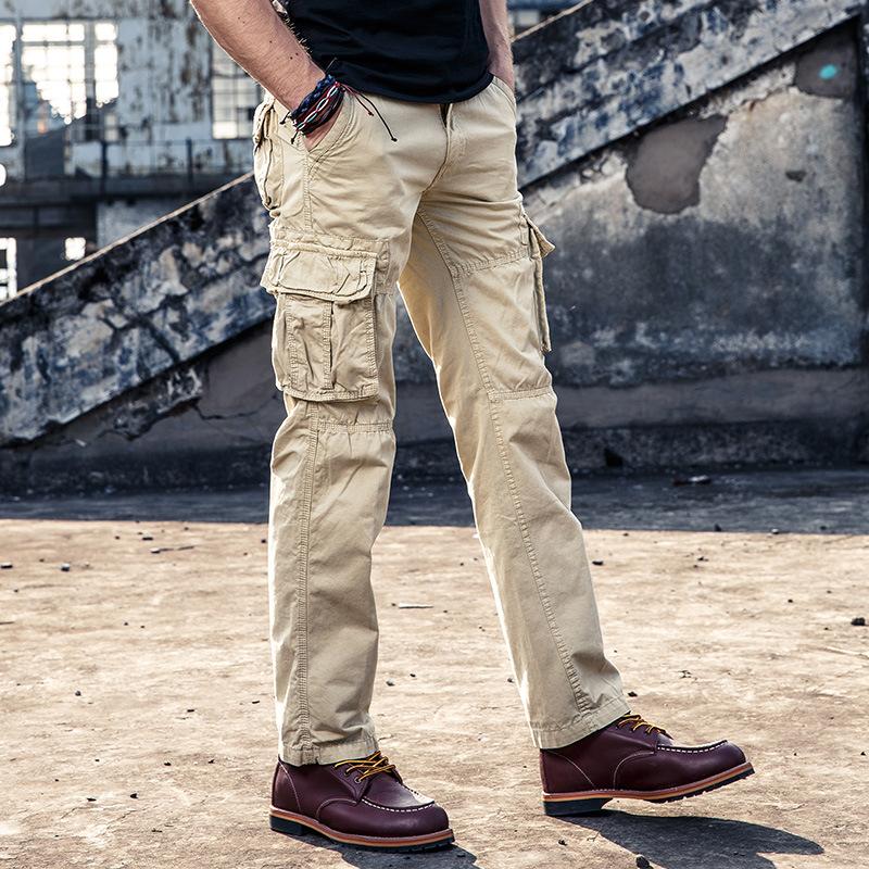 Men Heavy Durable Fabric Outdoor Cargo Pants