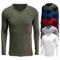 Men's V-neck Soft Warm Basic Shirt