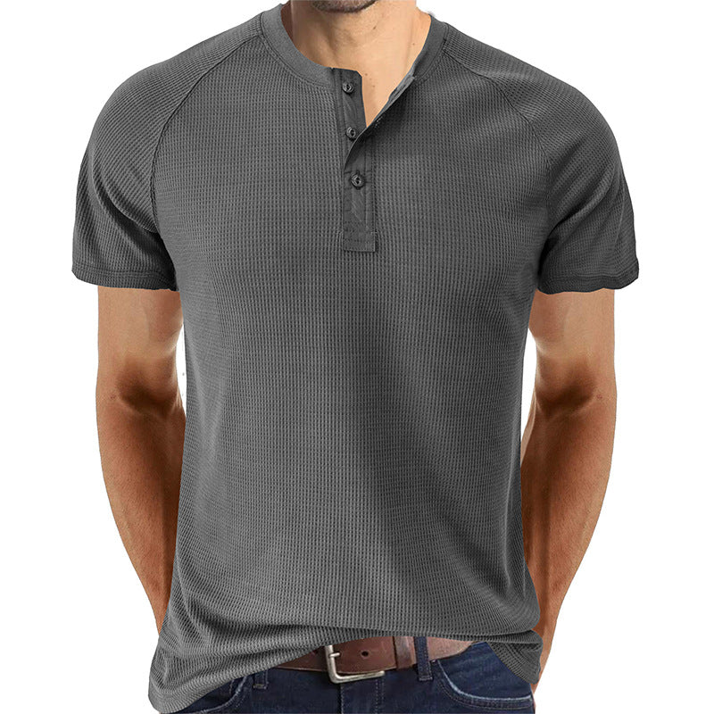 Soft Henley Collar T-Shirts