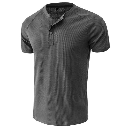 Soft Henley Collar T-Shirts