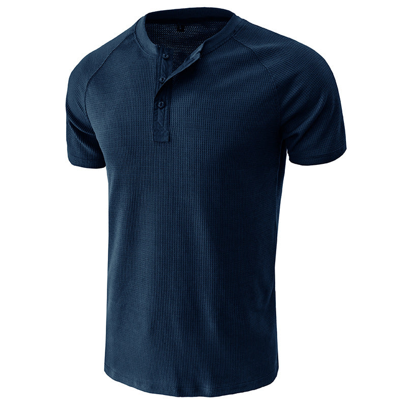 Soft Henley Collar T-Shirts