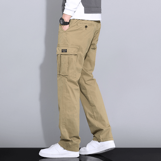 Men Relaxed Fit Pockets Pants