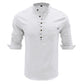 Men's  Cotton Linen Long Sleeve Shirt