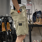 Men's Casual Elastic Waist  Pockets Shorts