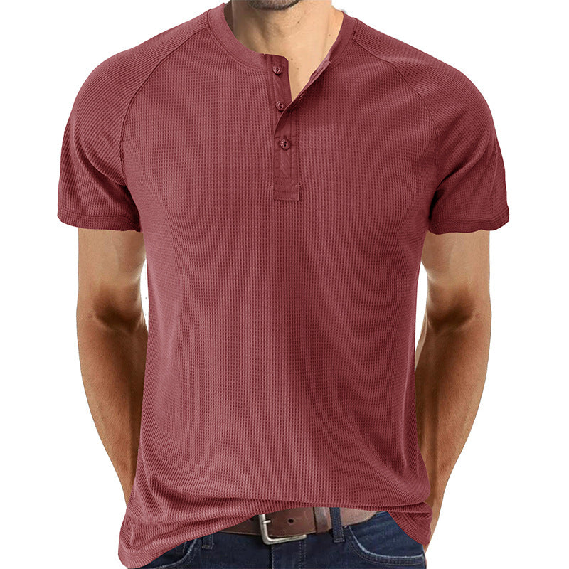 Soft Henley Collar T-Shirts