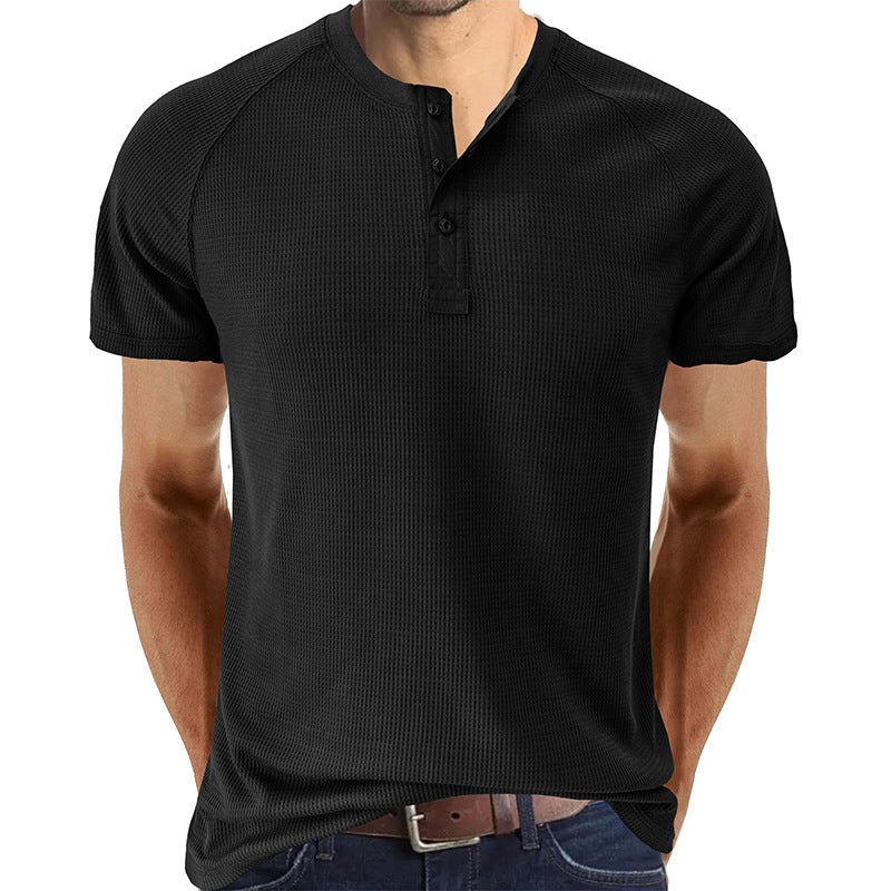 Soft Henley Collar T-Shirts