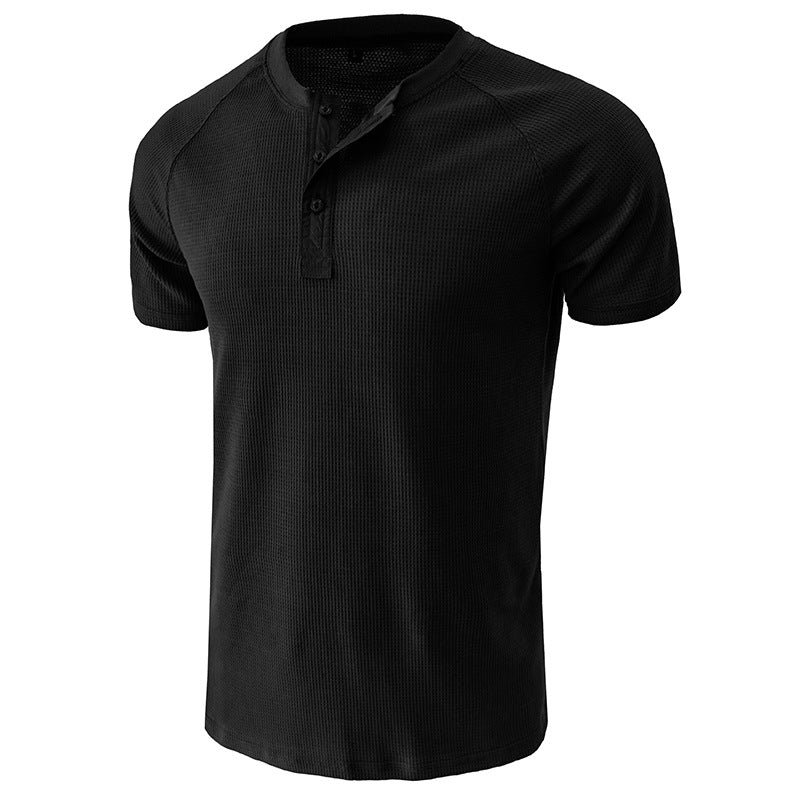 Soft Henley Collar T-Shirts