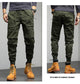 Men Cotton Elastic Waist Jogger Cargo Pants