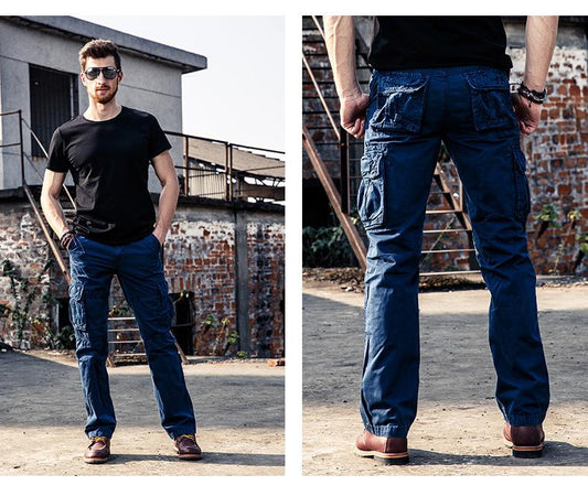 Men Heavy Durable Fabric Outdoor Cargo Pants
