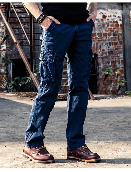 Men Heavy Durable Fabric Outdoor Cargo Pants