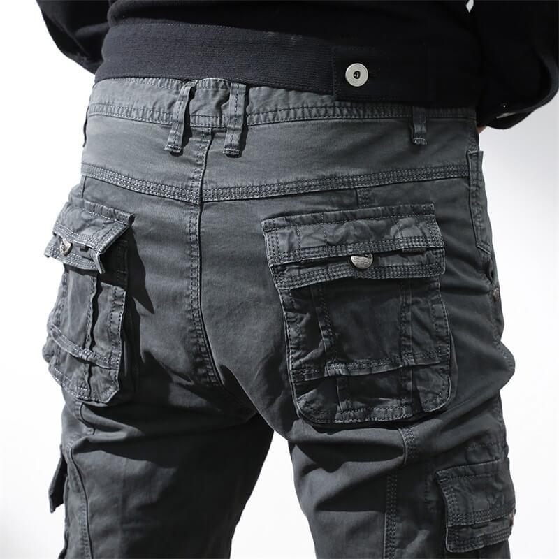 Men Pocket Cotton Pants