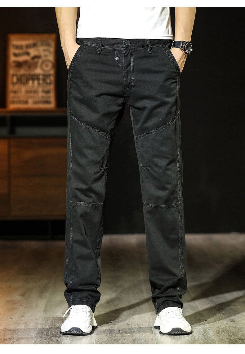 Men Cotton Relaxed Fit Outdoor Cargo Pants
