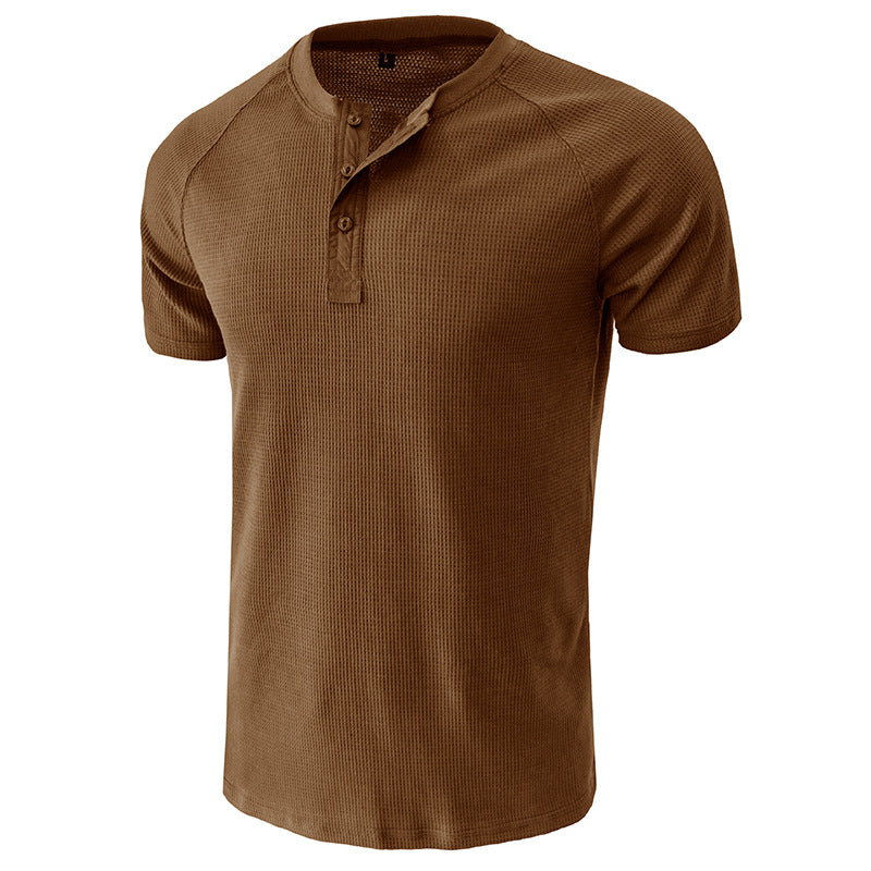 Soft Henley Collar T-Shirts
