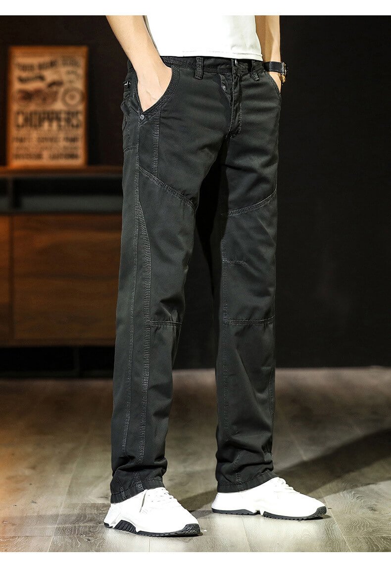 Men Cotton Relaxed Fit Outdoor Cargo Pants