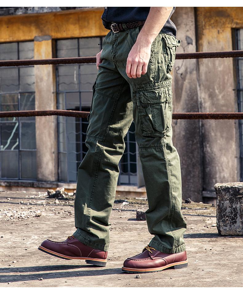 Men Heavy Durable Fabric Outdoor Cargo Pants