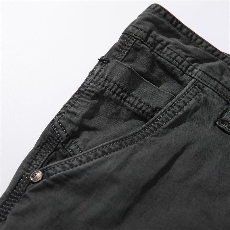 Men Pocket Cotton Pants
