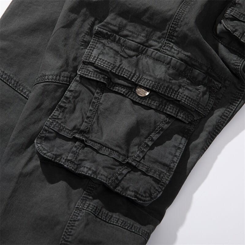 Men Pocket Cotton Pants