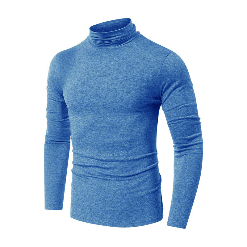 Cotton Turtleneck Basic Shirt