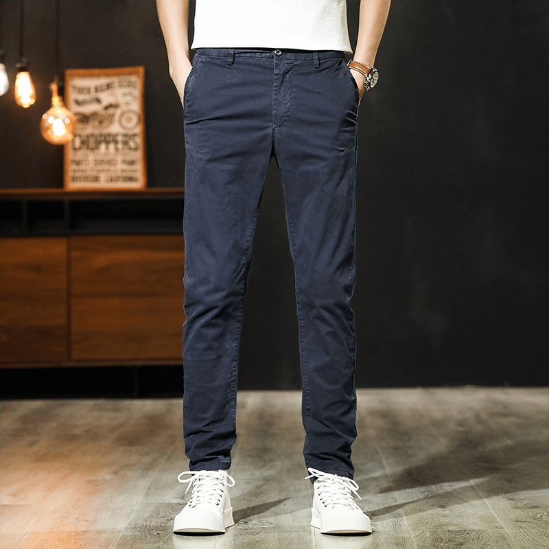 Pantaloni da uomo in cotone per il tempo libero di alta qualità