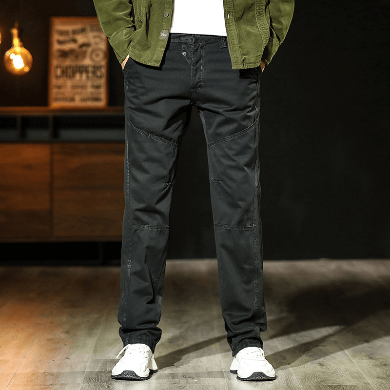 Men Cotton Relaxed Fit Outdoor Cargo Pants