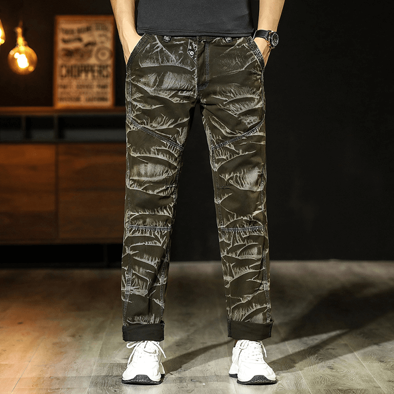 Men Cotton Relaxed Fit Outdoor Cargo Pants