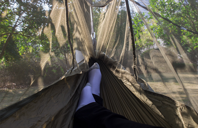Portable Camping Hammock with Net Netting (Free Shipping)