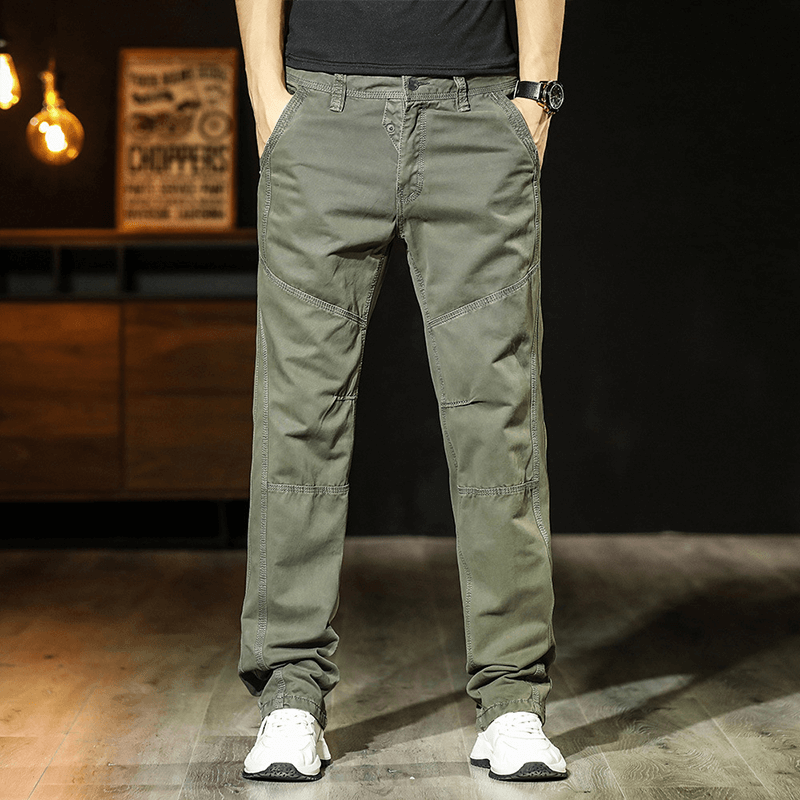 Men Cotton Relaxed Fit Outdoor Cargo Pants