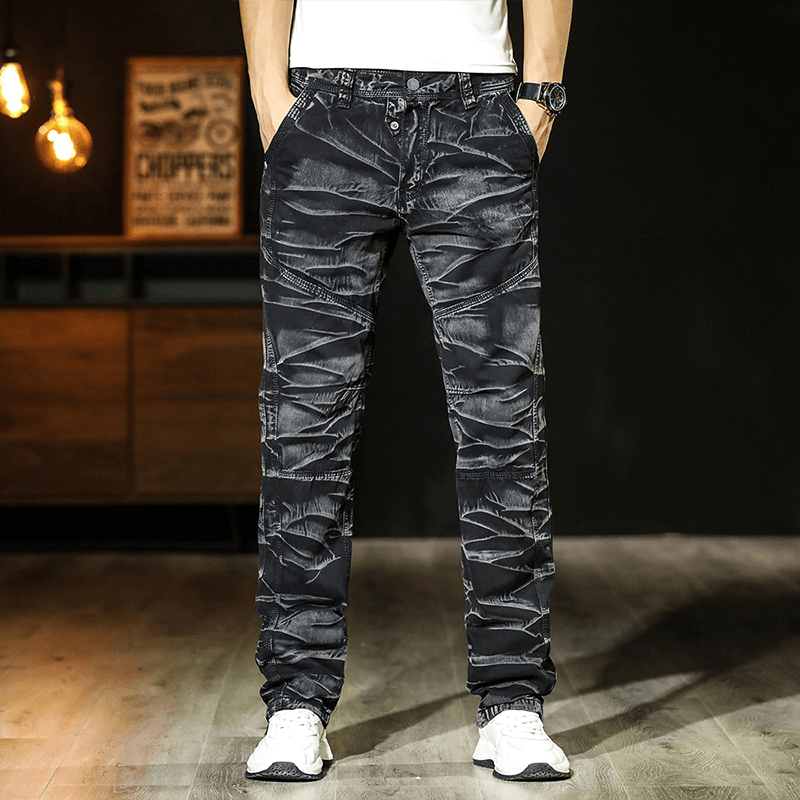 Men Cotton Relaxed Fit Outdoor Cargo Pants