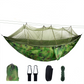 Camping Hammock with Net Netting, Single & Double Tree Hammock Net,   Lightweight Nylon Portable Hammock for Backpacking, Camping, Travel, Beach, Yard