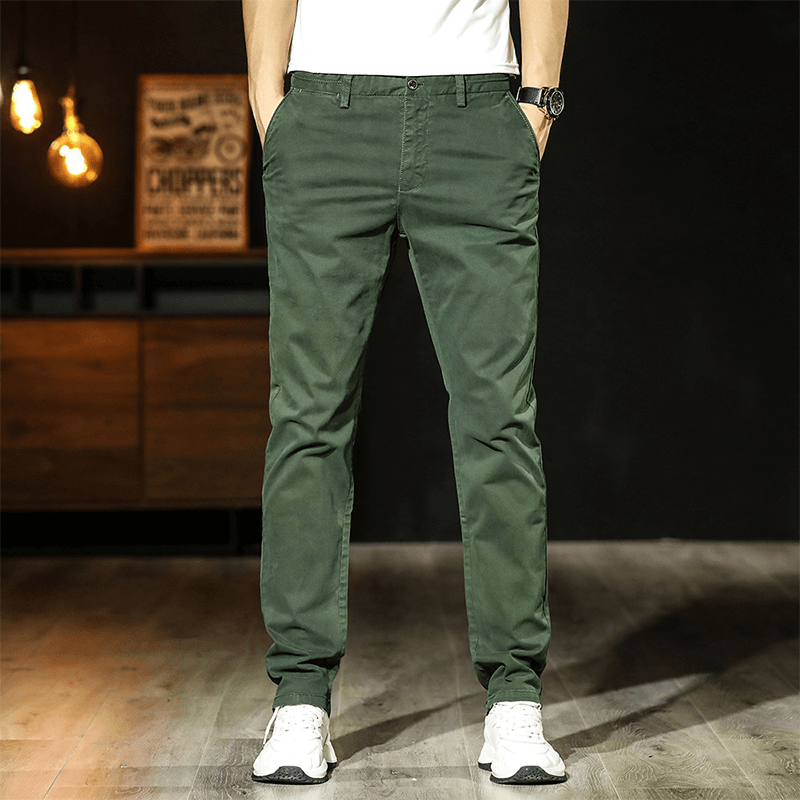 Men High-quality Leisure Cotton Pants