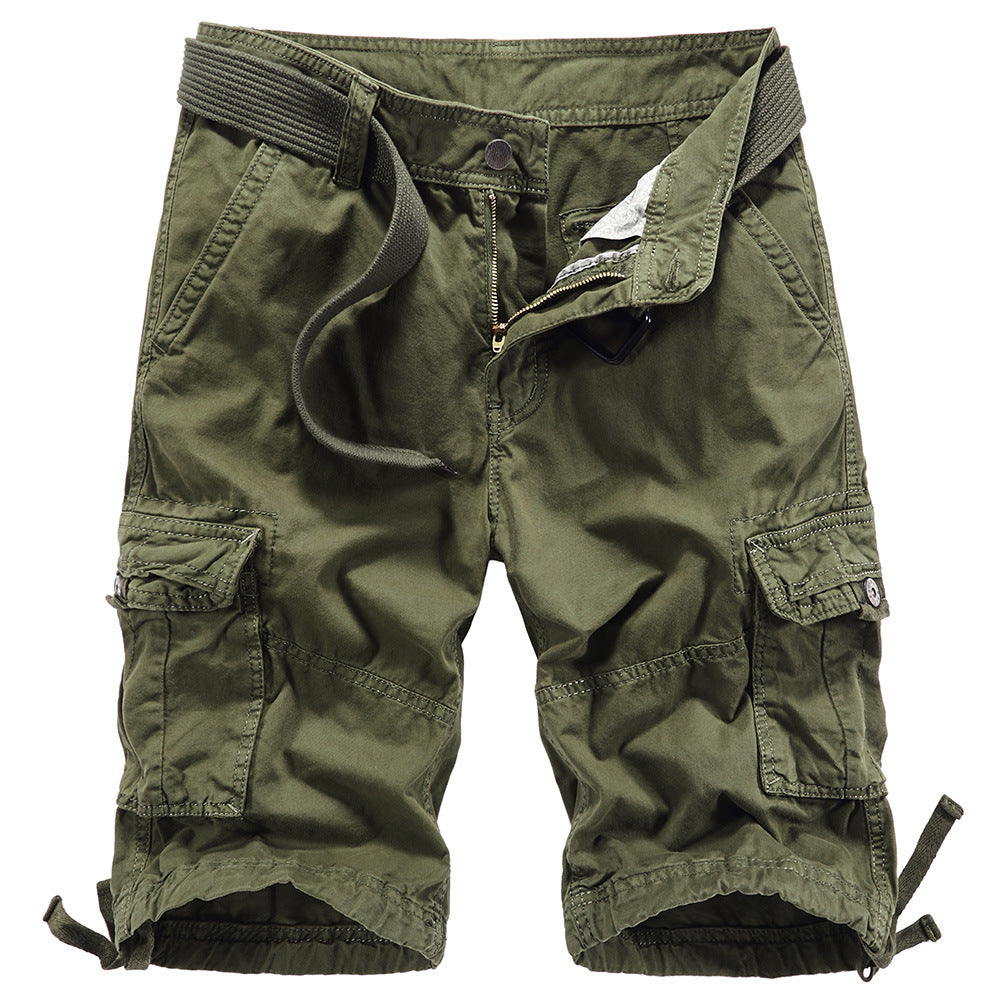 Men Multi-pocket Cotton Casual Daily Beach Heavy Cargo Shorts