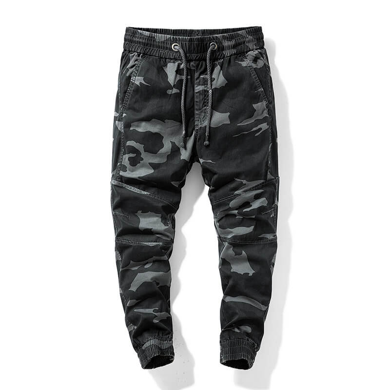 Men Camouflage Elastic Waist Pants