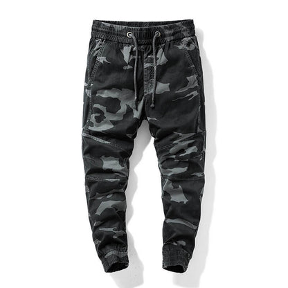 Men Camouflage Elastic Waist Pants