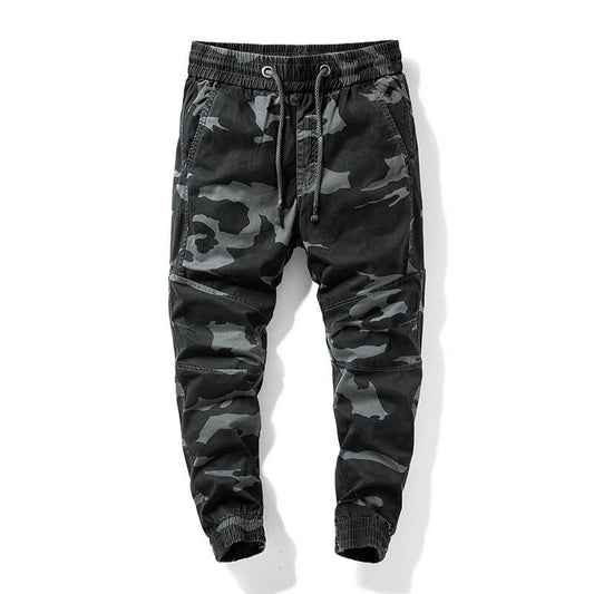Men Camouflage Elastic Waist Pants