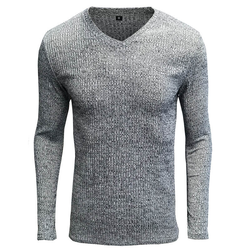 Men's V-neck Soft Warm Basic Shirt