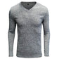 Men's V-neck Soft Warm Basic Shirt