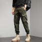 Men's Cotton Elastic Waist Pocket Pants