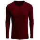 Men's V-neck Soft Warm Basic Shirt