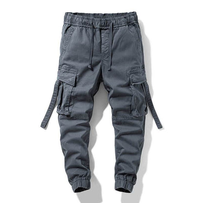 Men Elastic Waist Pants Relaxed Fit