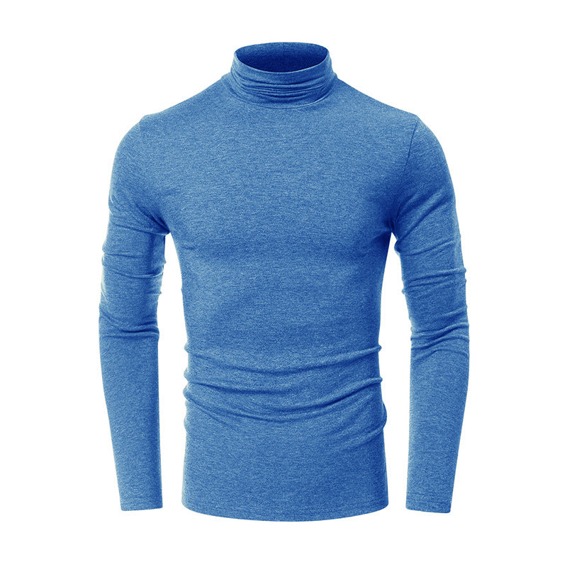 Cotton Turtleneck Basic Shirt