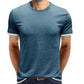 Men Round Neck Short Sleeve T-shirt
