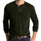 Men's Cotton Multi Colour Henley Collar Long Sleeve Shirts