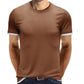 Men Round Neck Short Sleeve T-shirt